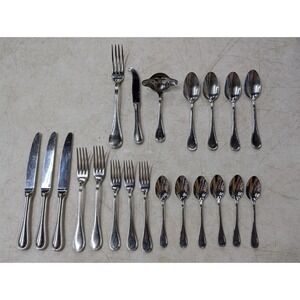 GUY DEGRENNE France VERLAINE‎ CONFIDENCE 21 Pc, Dinner Forks, Serving Fork+
